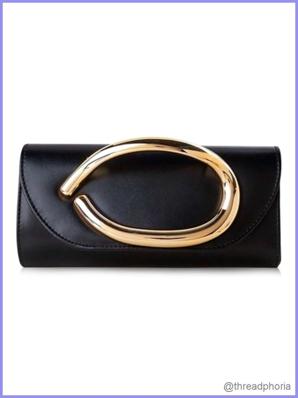 Evening Clutch Purse Women Metal Handle Detachable Chain Formal Bag